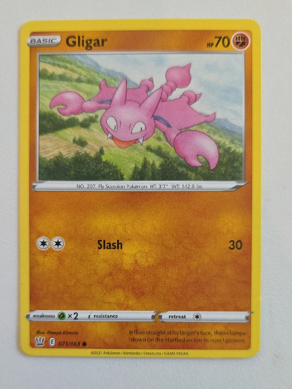 Pokemon Gligar And Gliscor Trading Card
